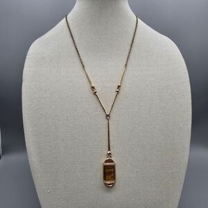 Gold Pendant Necklace with Chain